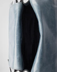 Leather shoulder bag