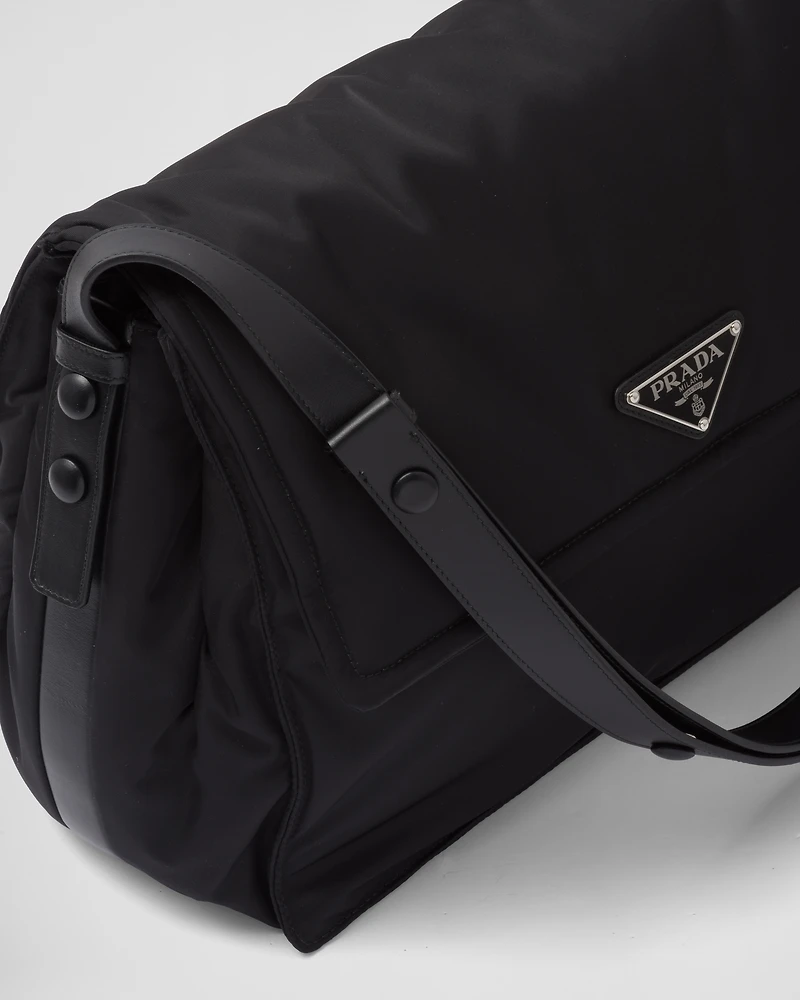 Prada Traveller large padded Re-Nylon shoulder bag