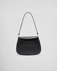 Prada Cleo small brushed leather shoulder bag with flap