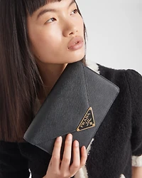 Saffiano leather shoulder bag