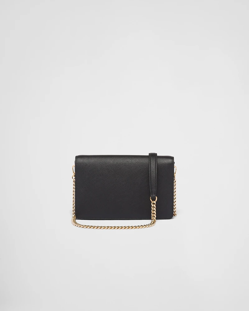 Saffiano leather shoulder bag