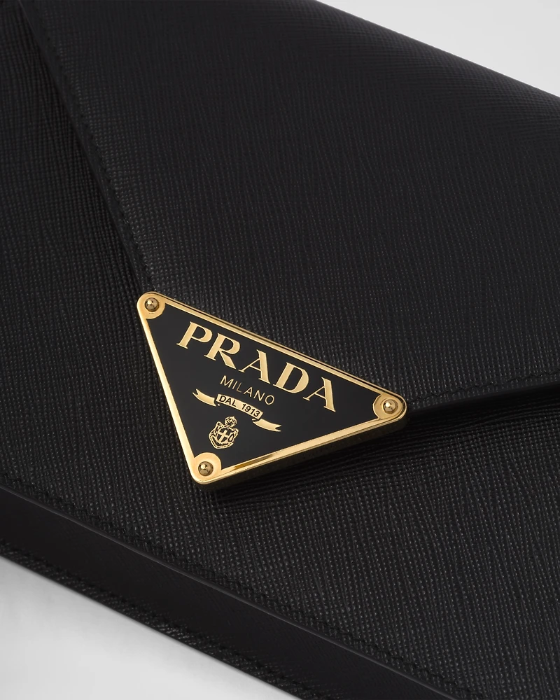 Saffiano leather shoulder bag