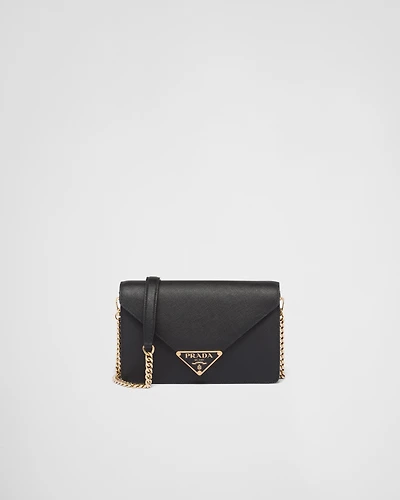 Saffiano leather shoulder bag