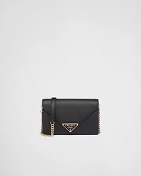 Saffiano leather shoulder bag
