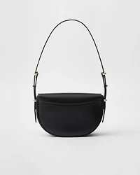 Prada Arqué leather shoulder bag with flap