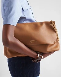 Prada Doux extra-large leather shoulder bag