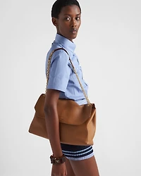 Prada Doux extra-large leather shoulder bag