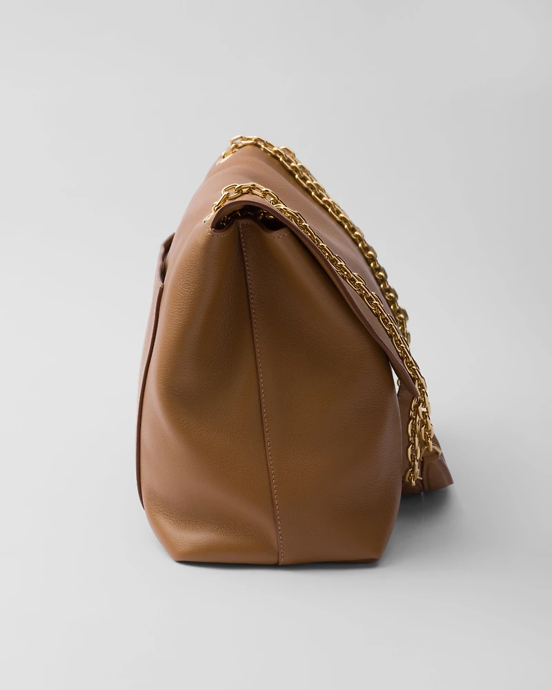Prada Doux extra-large leather shoulder bag