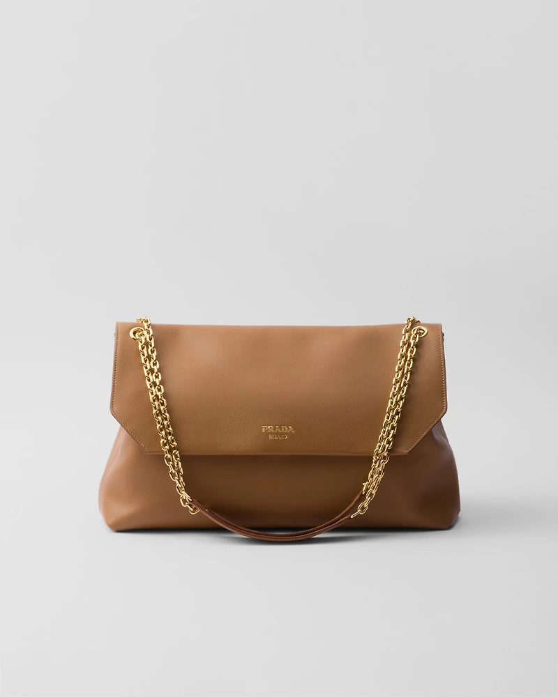Prada Doux extra-large leather shoulder bag