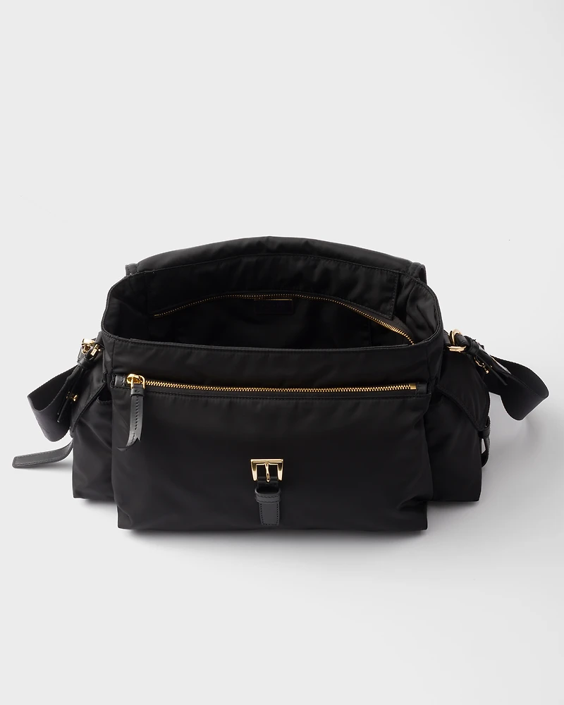 Prada Explore large Re-Nylon shoulder bag with flap