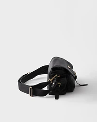 Prada Explore medium nappa leather shoulder bag with flap