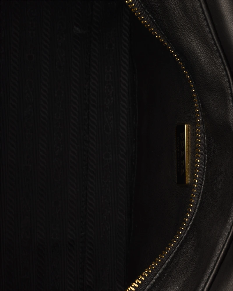 Prada Explore medium nappa leather shoulder bag with flap