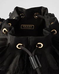 Mini satin and patent leather bag