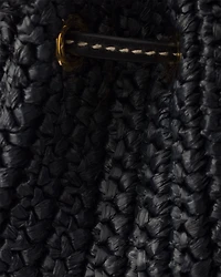 Mini crochet bucket bag
