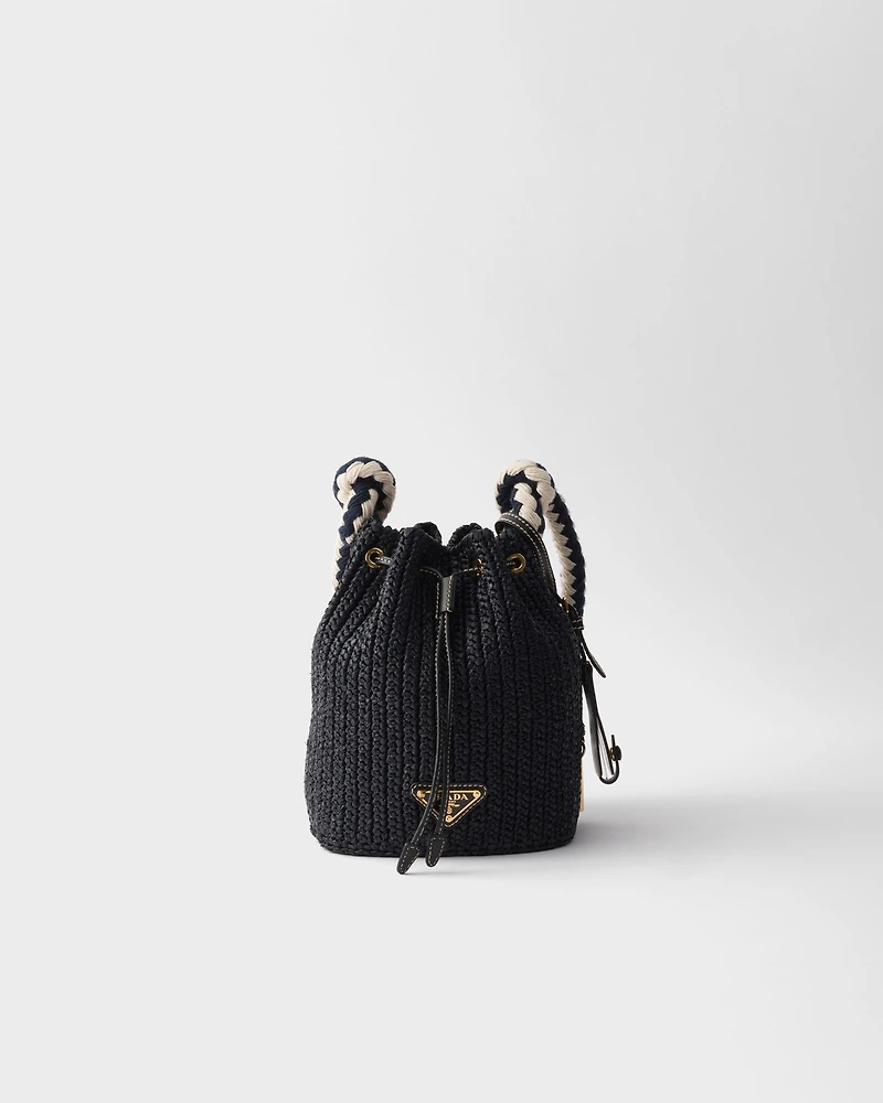 Mini crochet bucket bag