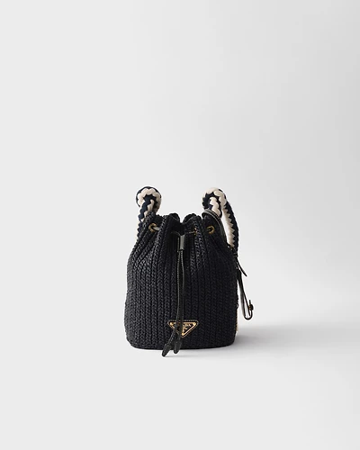 Mini crochet bucket bag