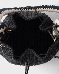 Mini crochet bucket bag