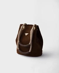 Prada Mariner small suede bucket bag