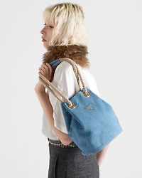 Prada Mariner small suede bucket bag