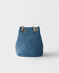 Prada Mariner small suede bucket bag
