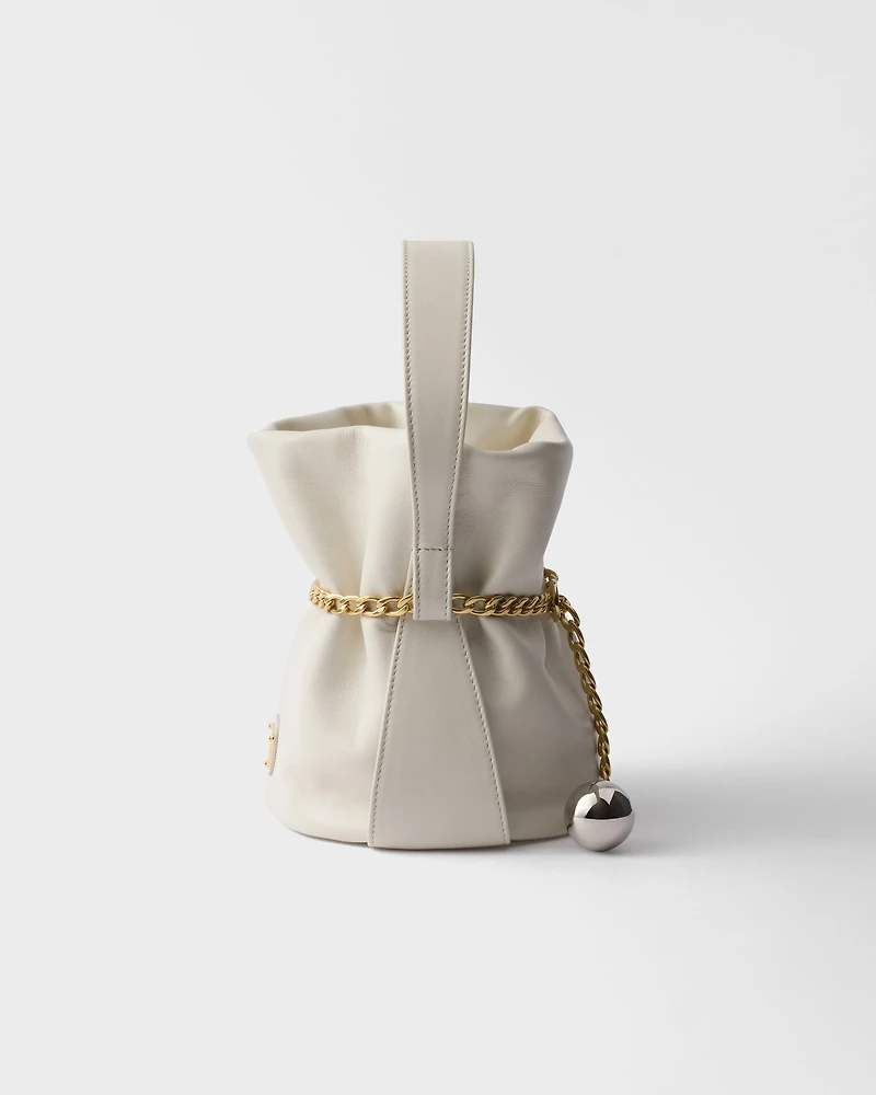 Prada Petit Sac Noir mini nappa leather bucket bag