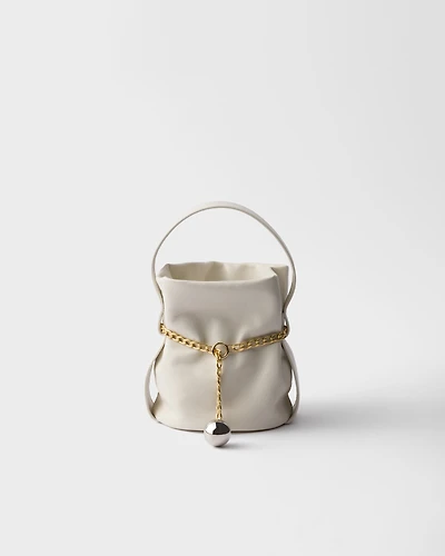 Prada Petit Sac Noir mini nappa leather bucket bag