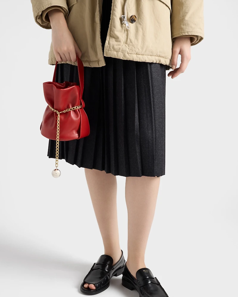 Prada Petit Sac Noir mini nappa leather bucket bag