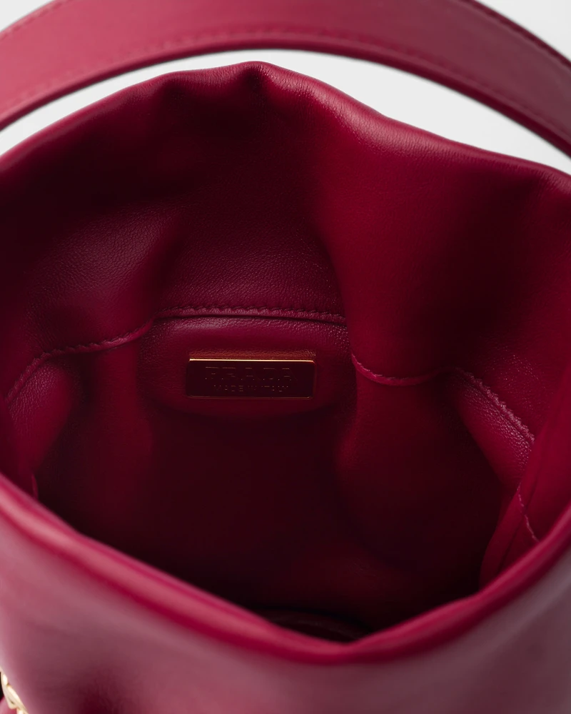Prada Petit Sac Noir mini nappa leather bucket bag