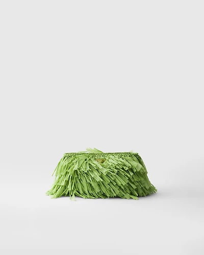 Medium fringed crochet clutch