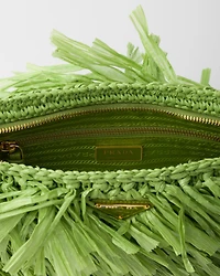 Medium fringed crochet clutch