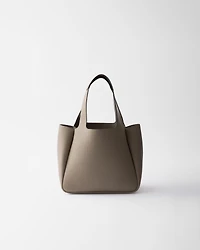 Small leather tote bag