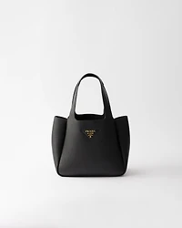 Small leather tote bag