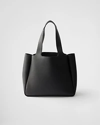 Medium leather tote bag