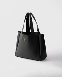 Medium leather tote bag