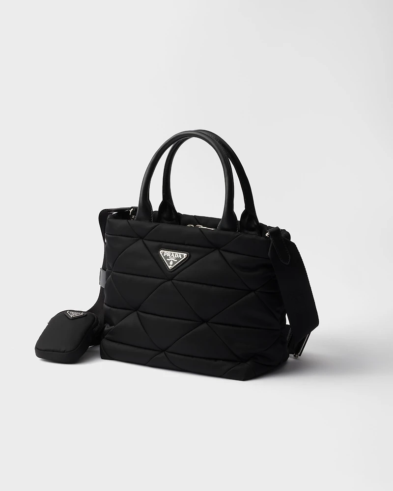 Small padded Re-Nylon tote
