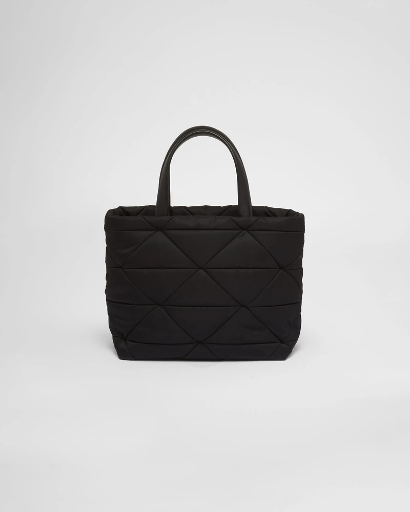 Padded Re-Nylon tote bag