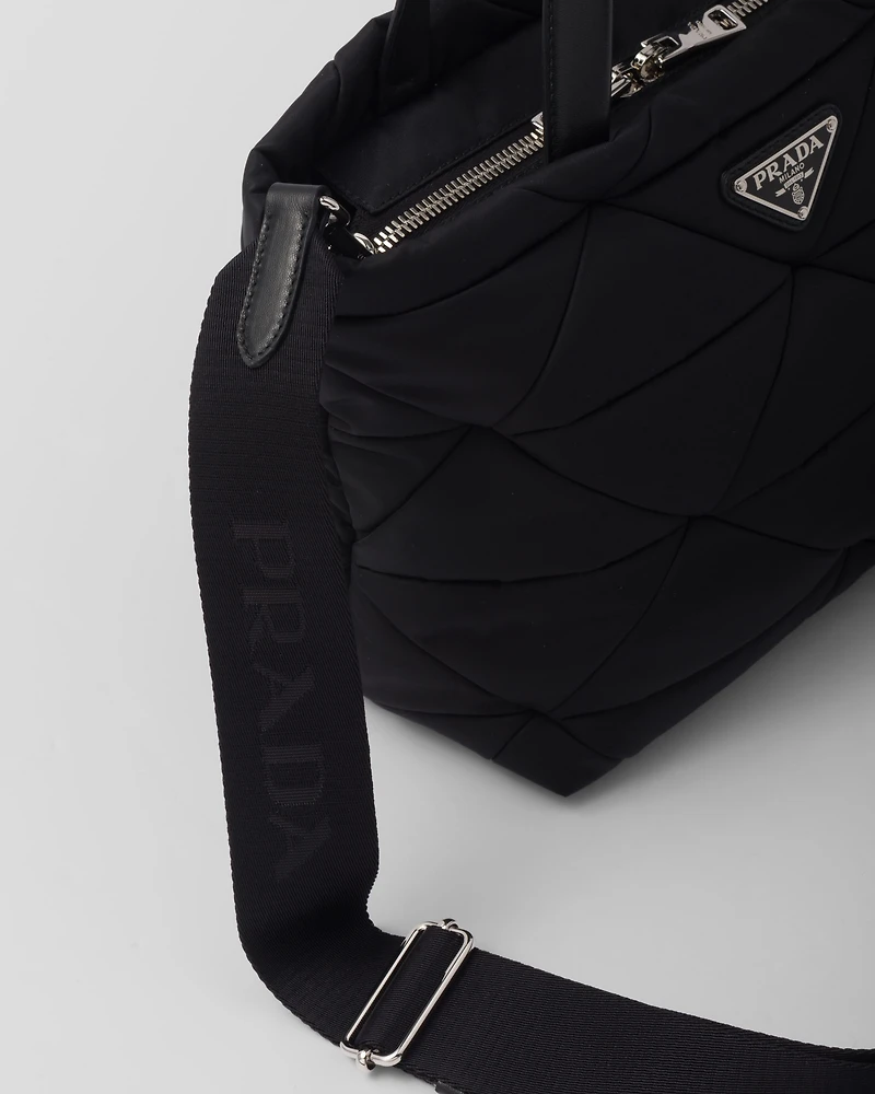 Padded Re-Nylon tote bag