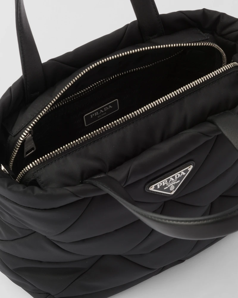 Padded Re-Nylon tote bag