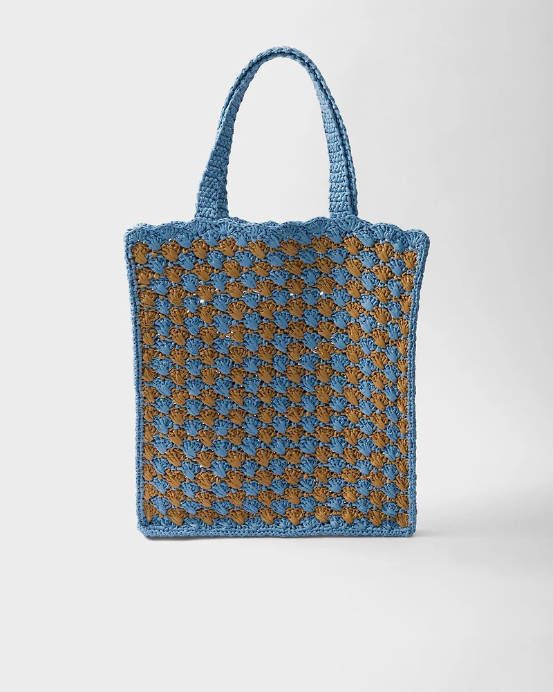 Crochet tote bag