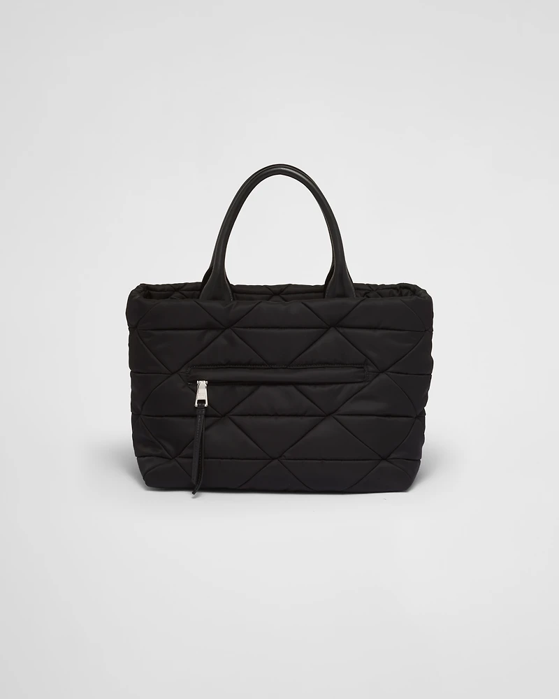 Small Re-Nylon padded tote bag