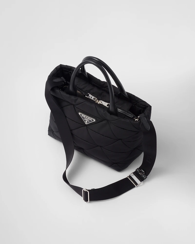 Small Re-Nylon padded tote bag