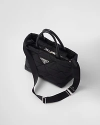 Small Re-Nylon padded tote bag