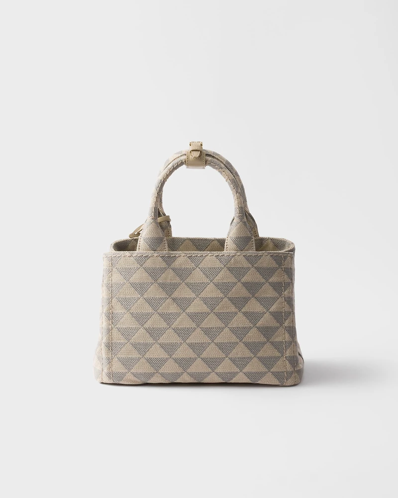 Small embroidered fabric handbag