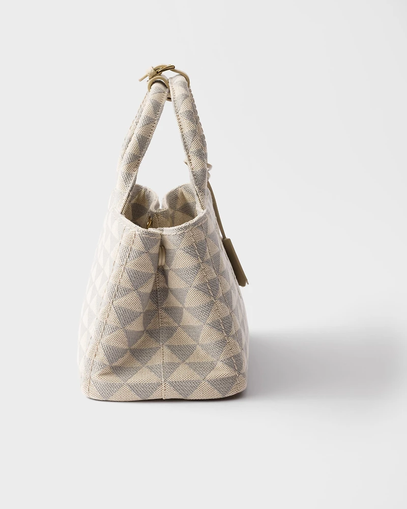Small embroidered fabric handbag