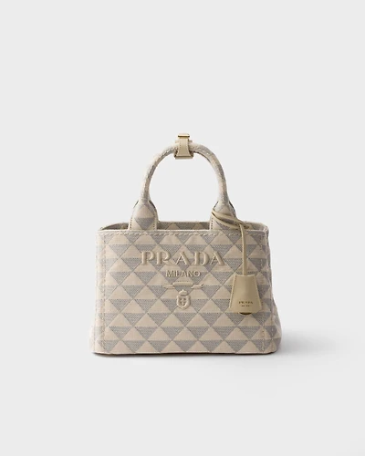 Small embroidered fabric handbag