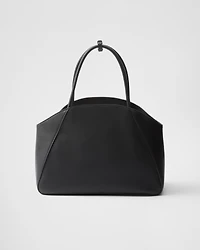 Large leather tote bag
