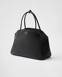 Large leather tote bag