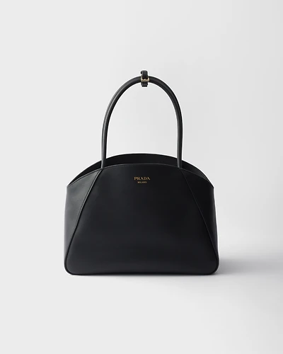 Large leather tote bag