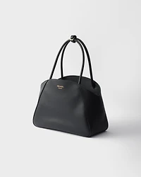 Large leather tote bag