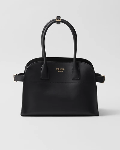 Medium leather tote bag